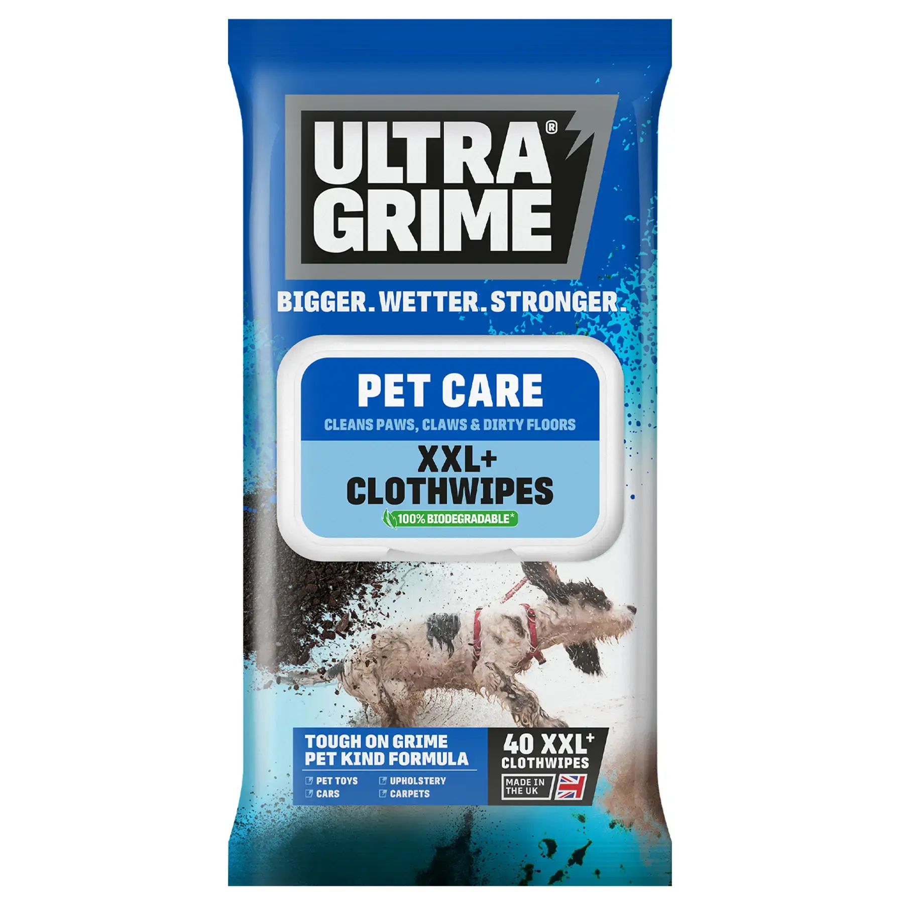 UltraGrime Life Pet Care XXL Clothwipes 40 Pack