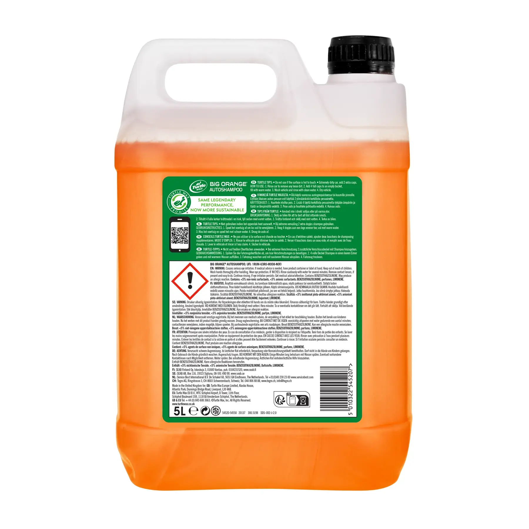 Turtlewax Big Orange Car Wash Shampoo 5L