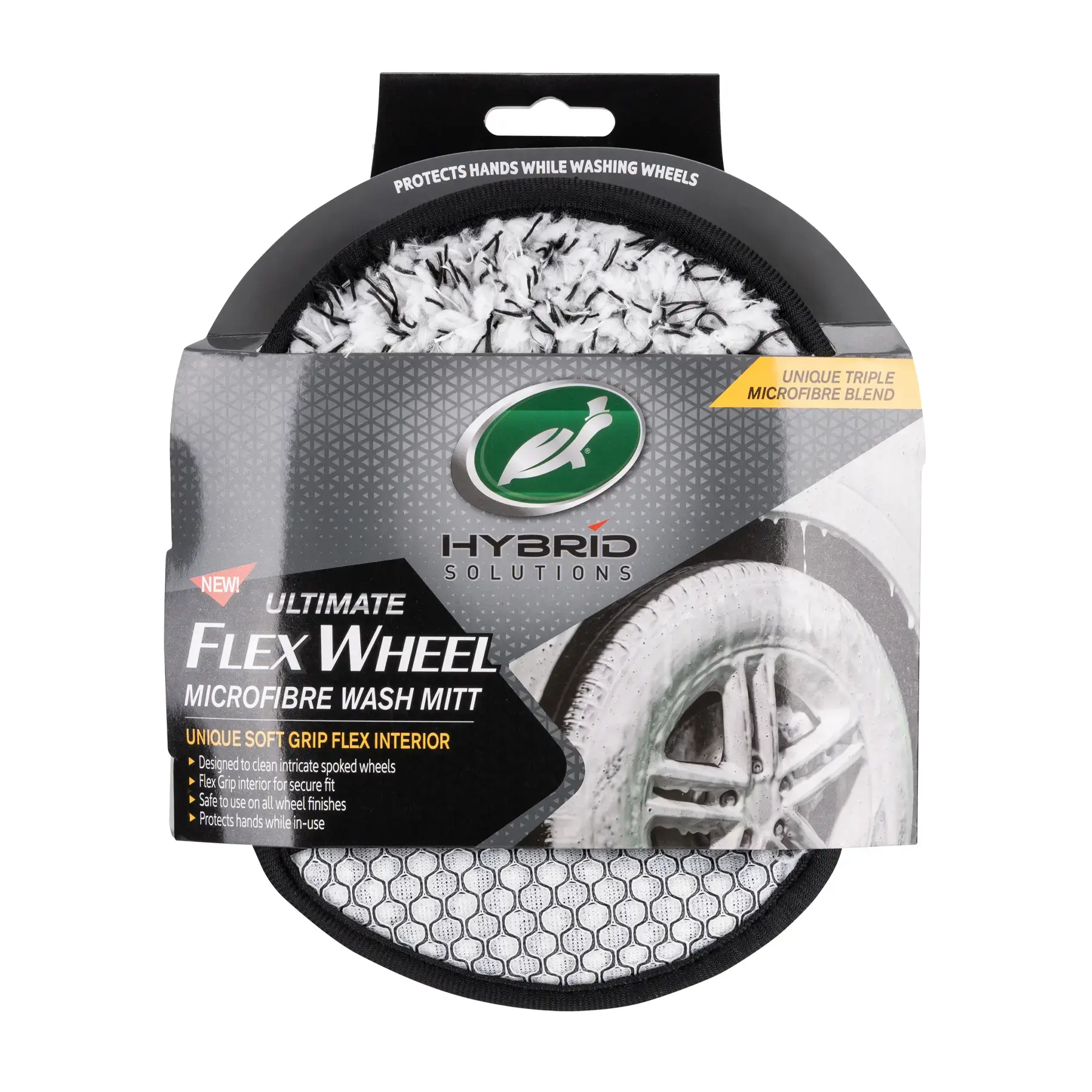 Turtlewax Hybrid Solutions Ultimate Flex Wheel Microfibre Wash Mitt