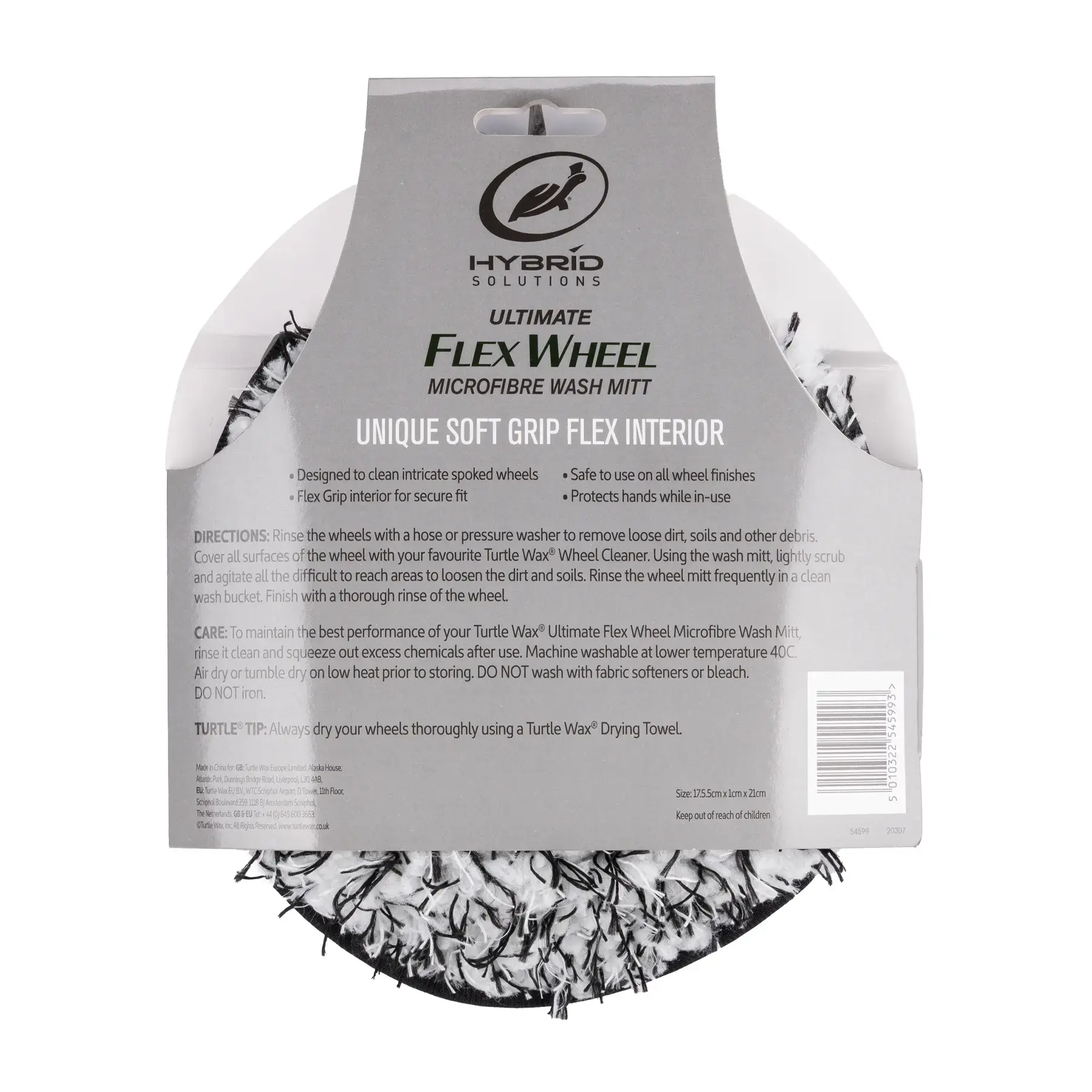 Turtlewax Hybrid Solutions Ultimate Flex Wheel Microfibre Wash Mitt