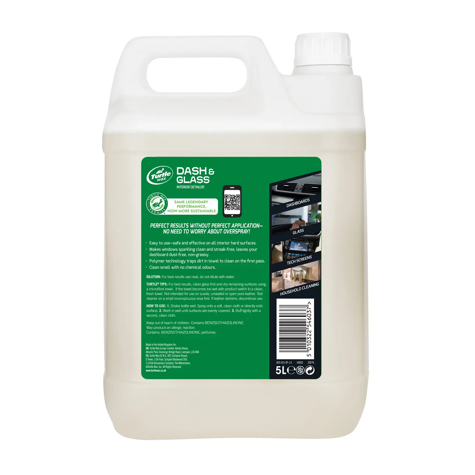 Turtlewax Dash & Glass Interior Detailer 5L