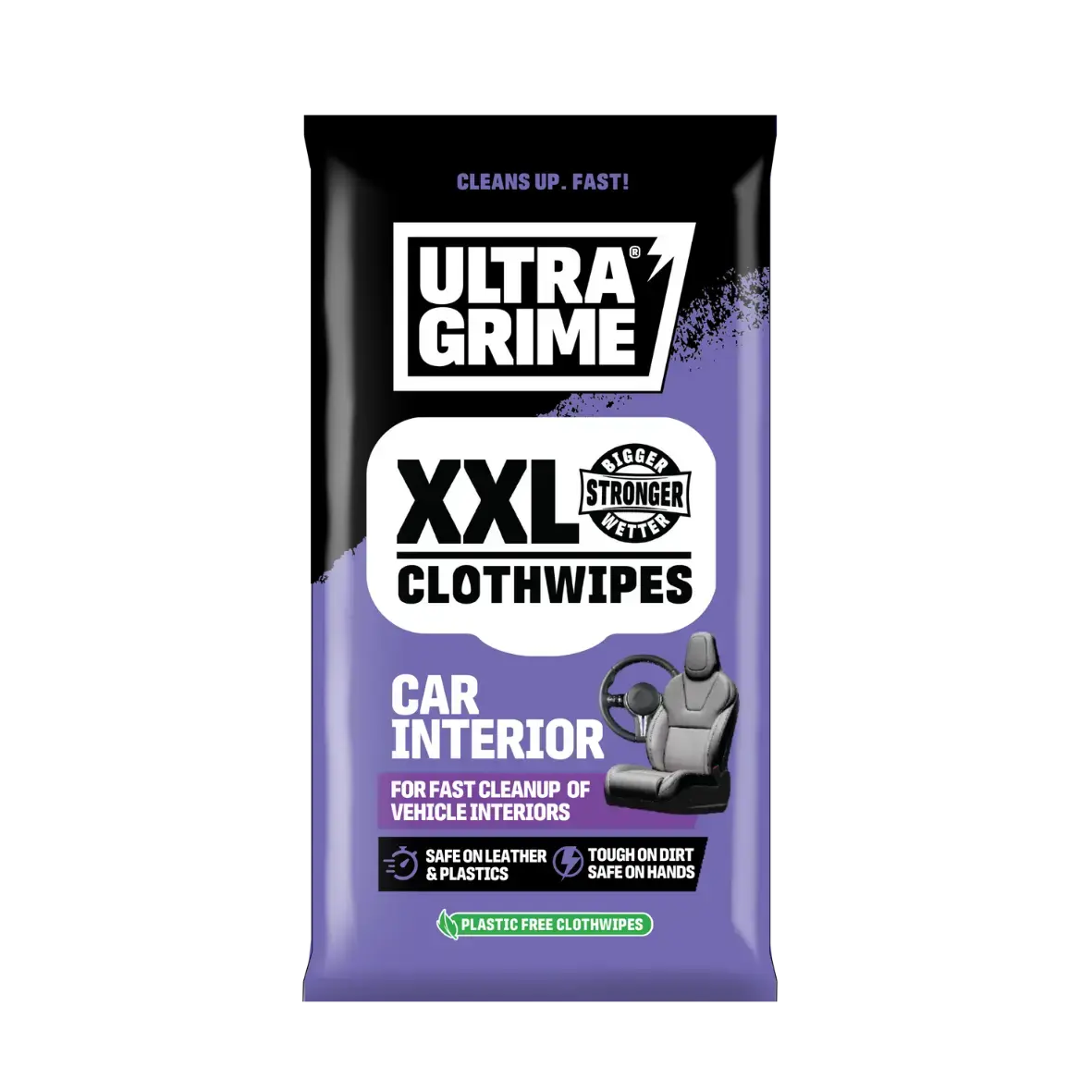 UltraGrime Car Interior XXL Clothwipes 20 Pack