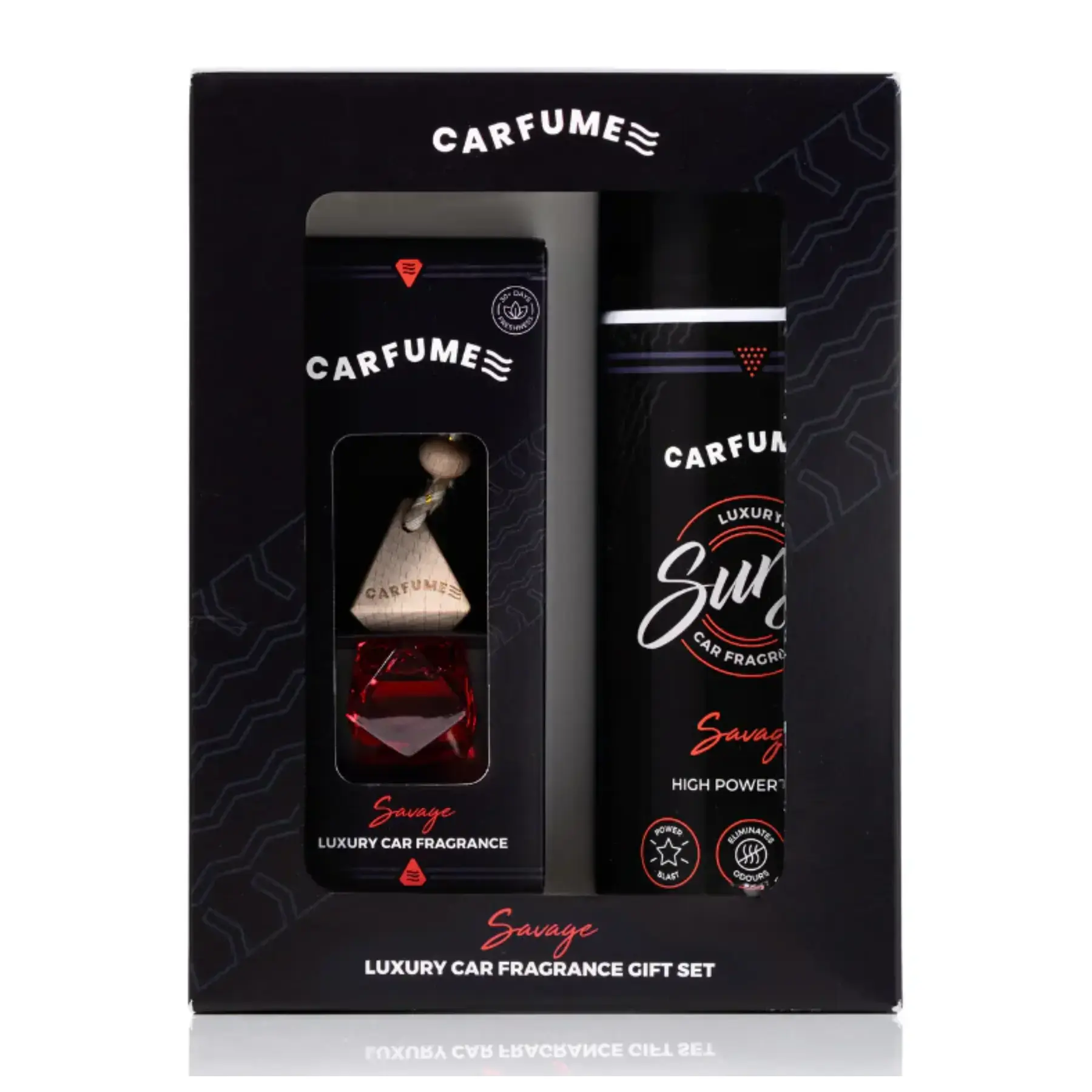 Carfume Car Fragrance Gift Set - Savage