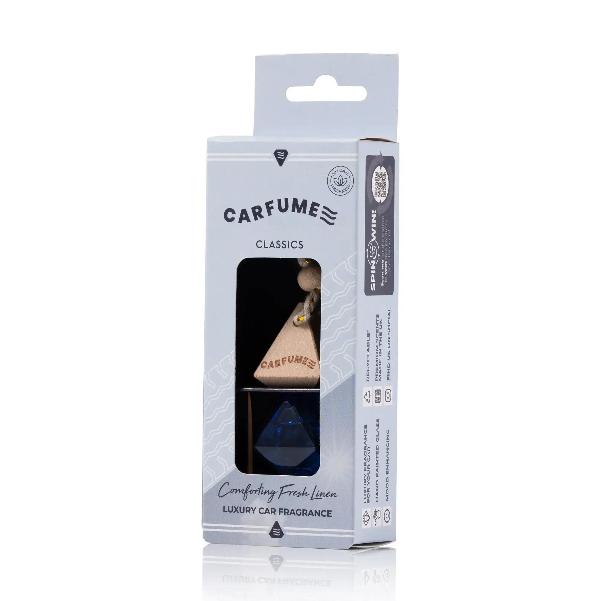 Carfume Classics Car Air Freshener - Fresh Linen