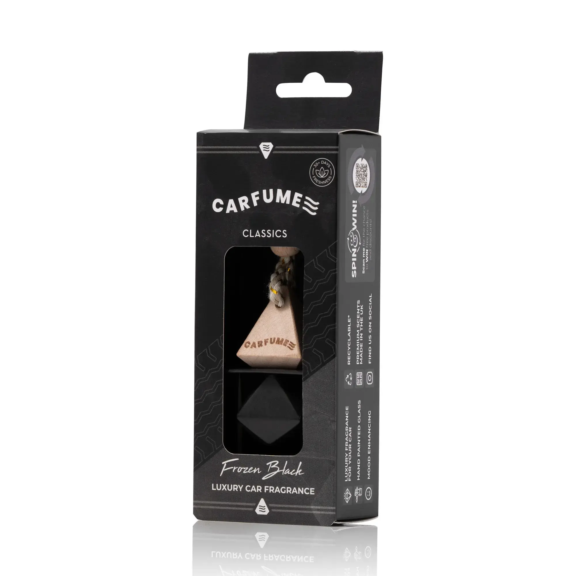 Carfume Classics Car Air Freshener - Frozen Black