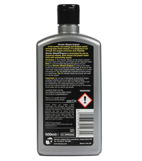 Wonder Wheels Original Alloy Wheel Cleaner With Brush Wheel Cleaning Kit