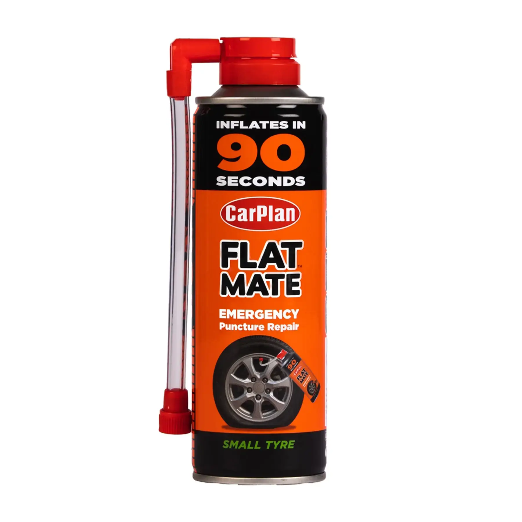 Carplan Flat Mate - Tyre Inflator Emergency Puncture Repair Small Tyre 300ml