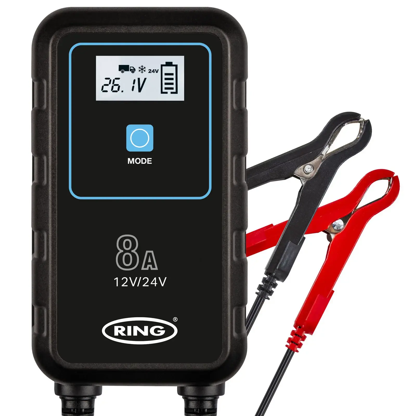 Ring SMARTCHARGE 8 Charger & Maintainer Lithium Battery Compatible 6V / 12V
