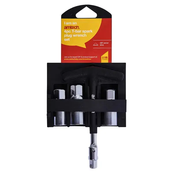 amtech 4pc T Bar Spark Plug Wrench Set