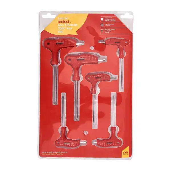 amtech 6pc T-Handle Torx Key Set