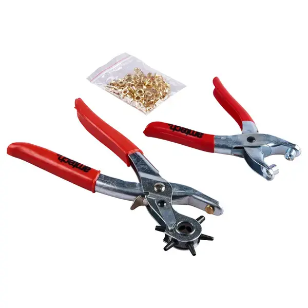 amtech Leather Punch & Eyelet Plier Set - With 100pc Eyelets