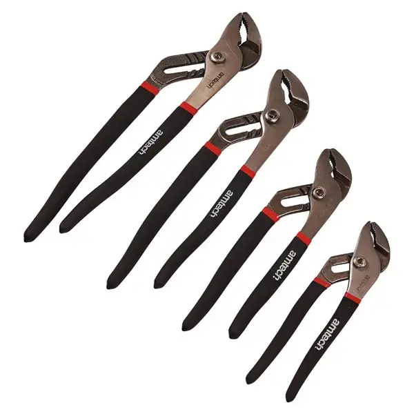 amtech Adjustable Plier Set With Grip Handle