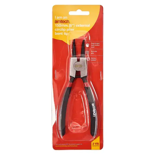 amtech 6Inch Circlip Plier - External Bent