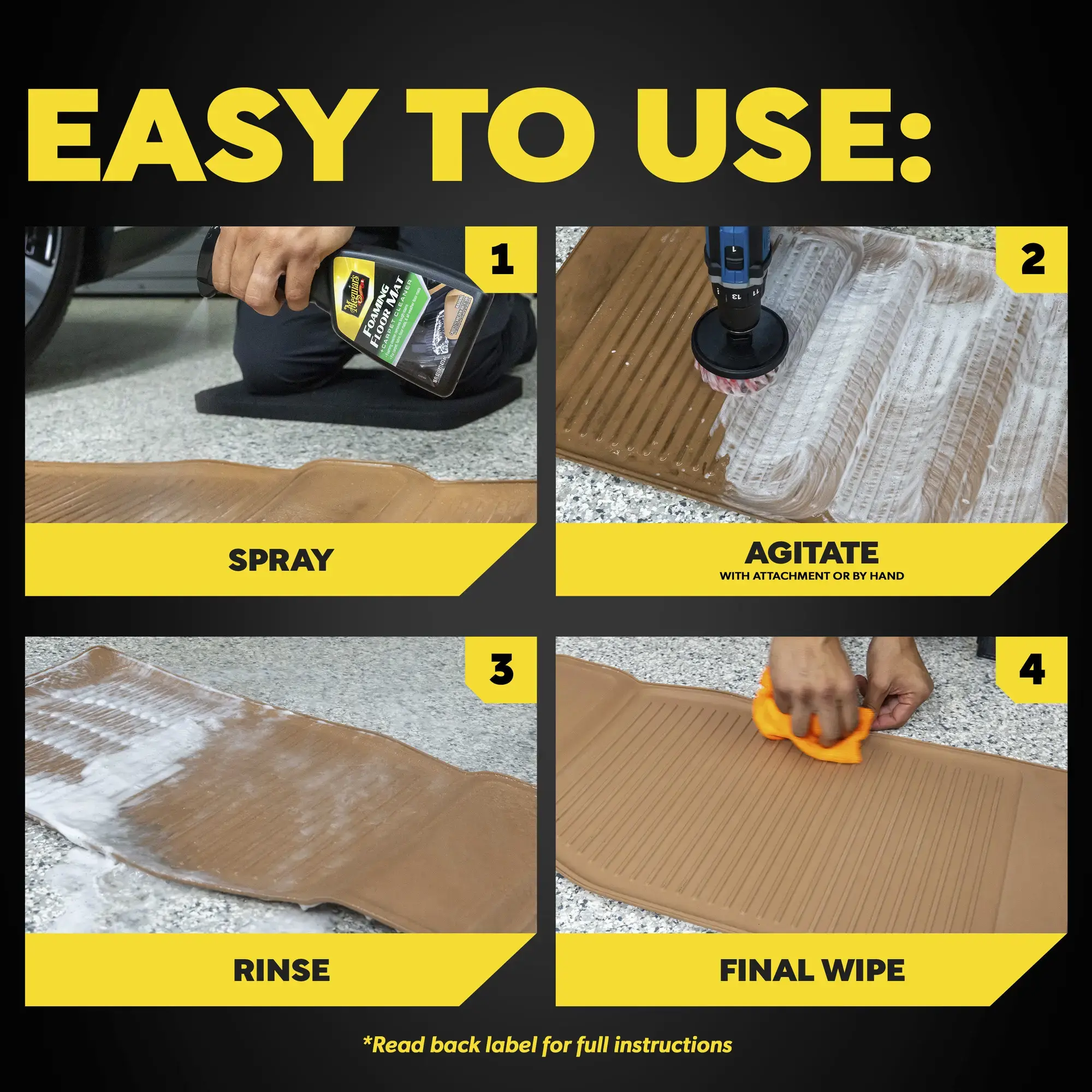 Meguiars Foaming Floormat + Carpet Cleaner 473ml