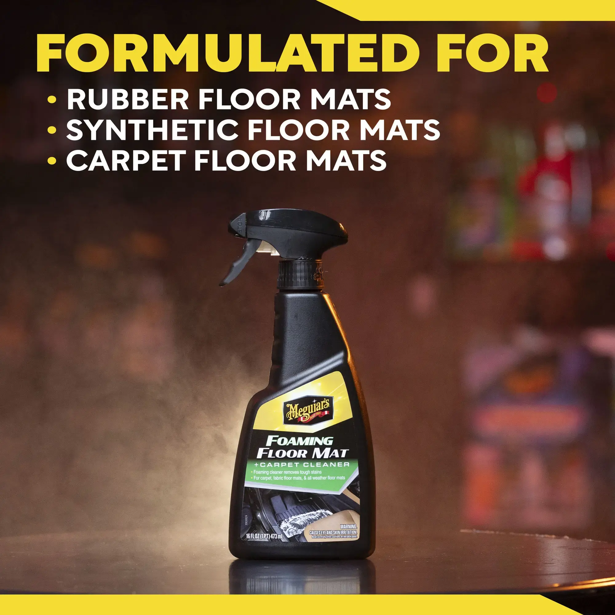 Meguiars Foaming Floormat + Carpet Cleaner 473ml