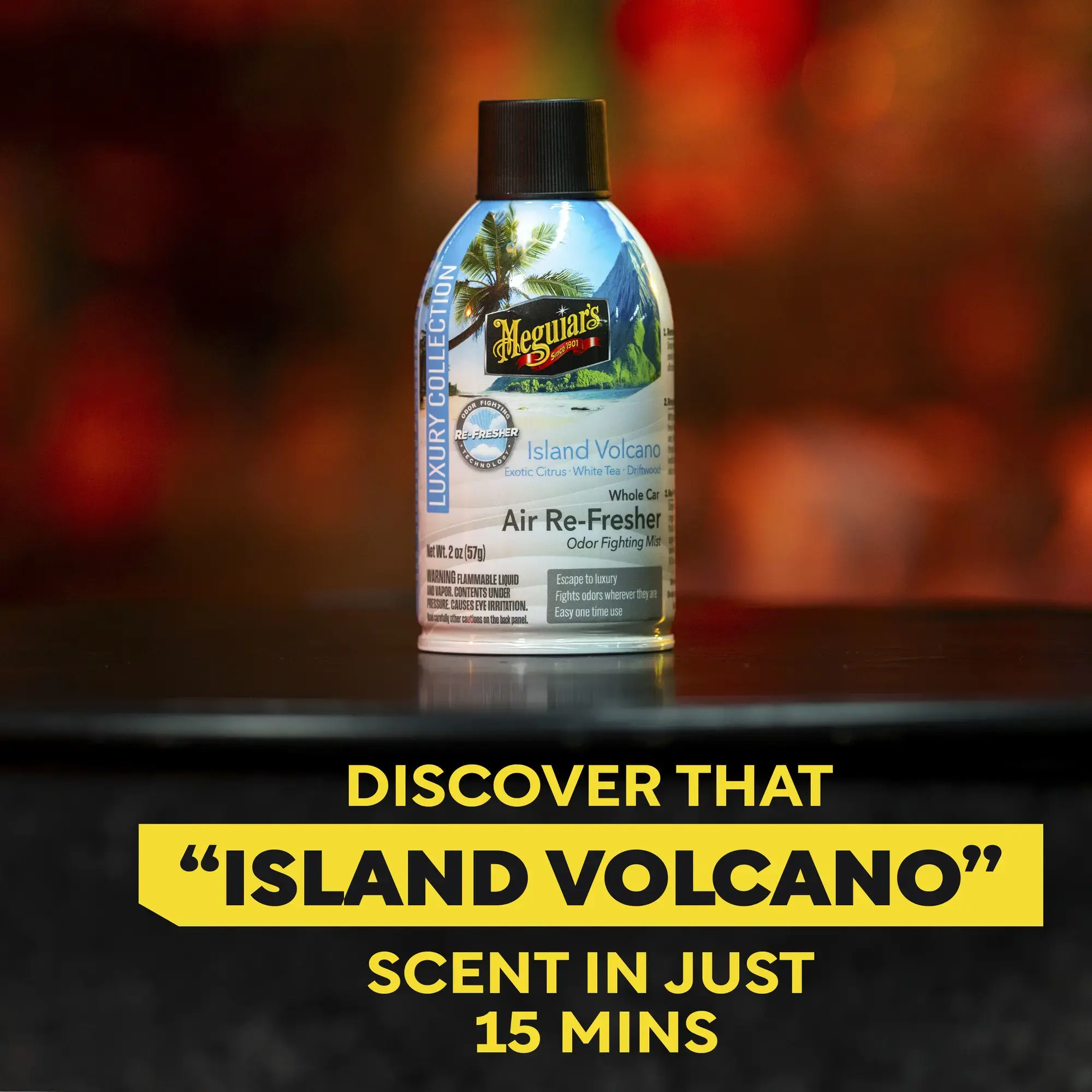 Meguiars Whole Car Air Re-Fresher Island Volcano 59ml