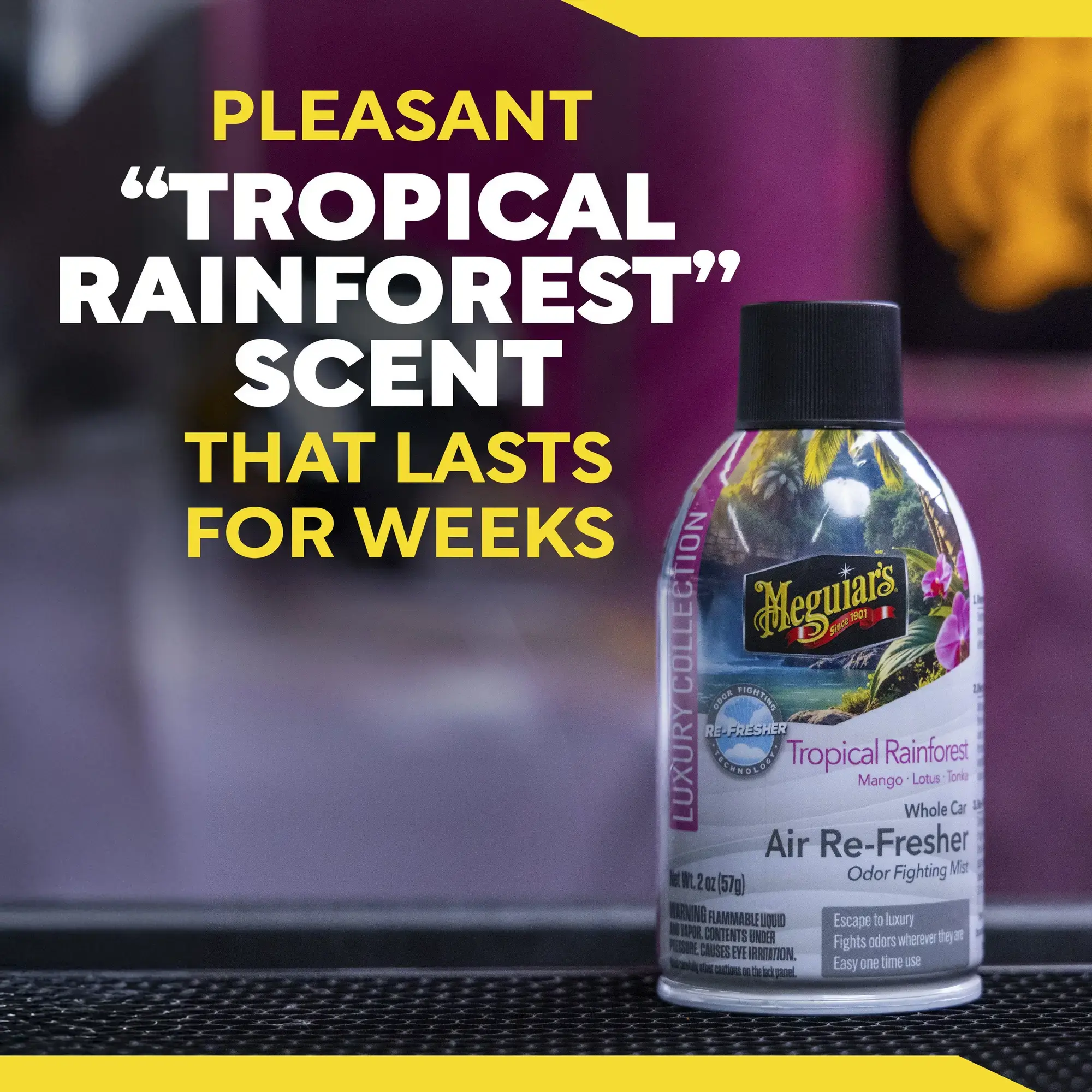 Meguiars Whole Car Air Re-Fresher Tropical Rainforest 59ml