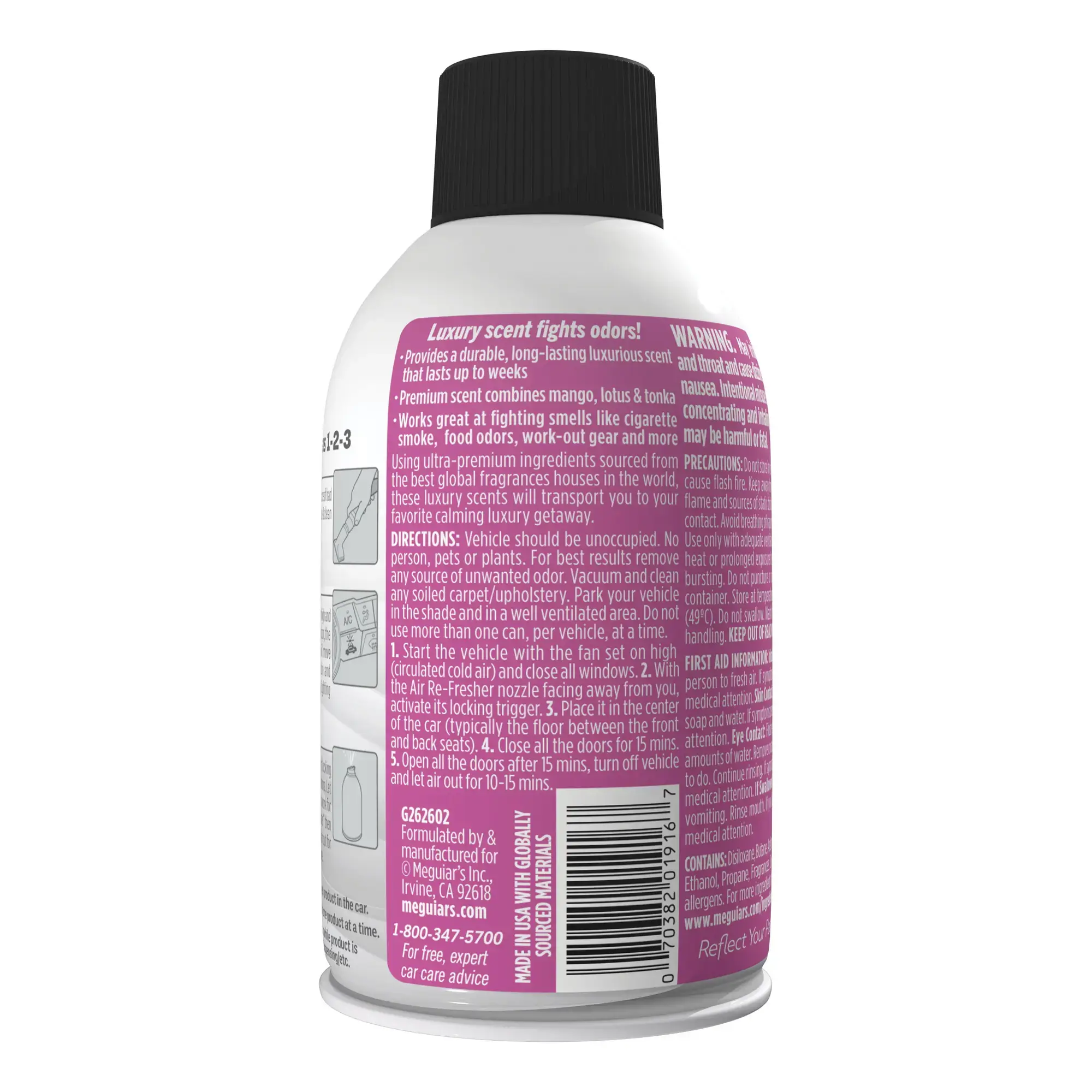 Meguiars Whole Car Air Re-Fresher Tropical Rainforest 59ml