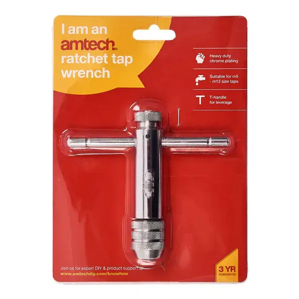 amtech Ratchet Tap Wrench - Large