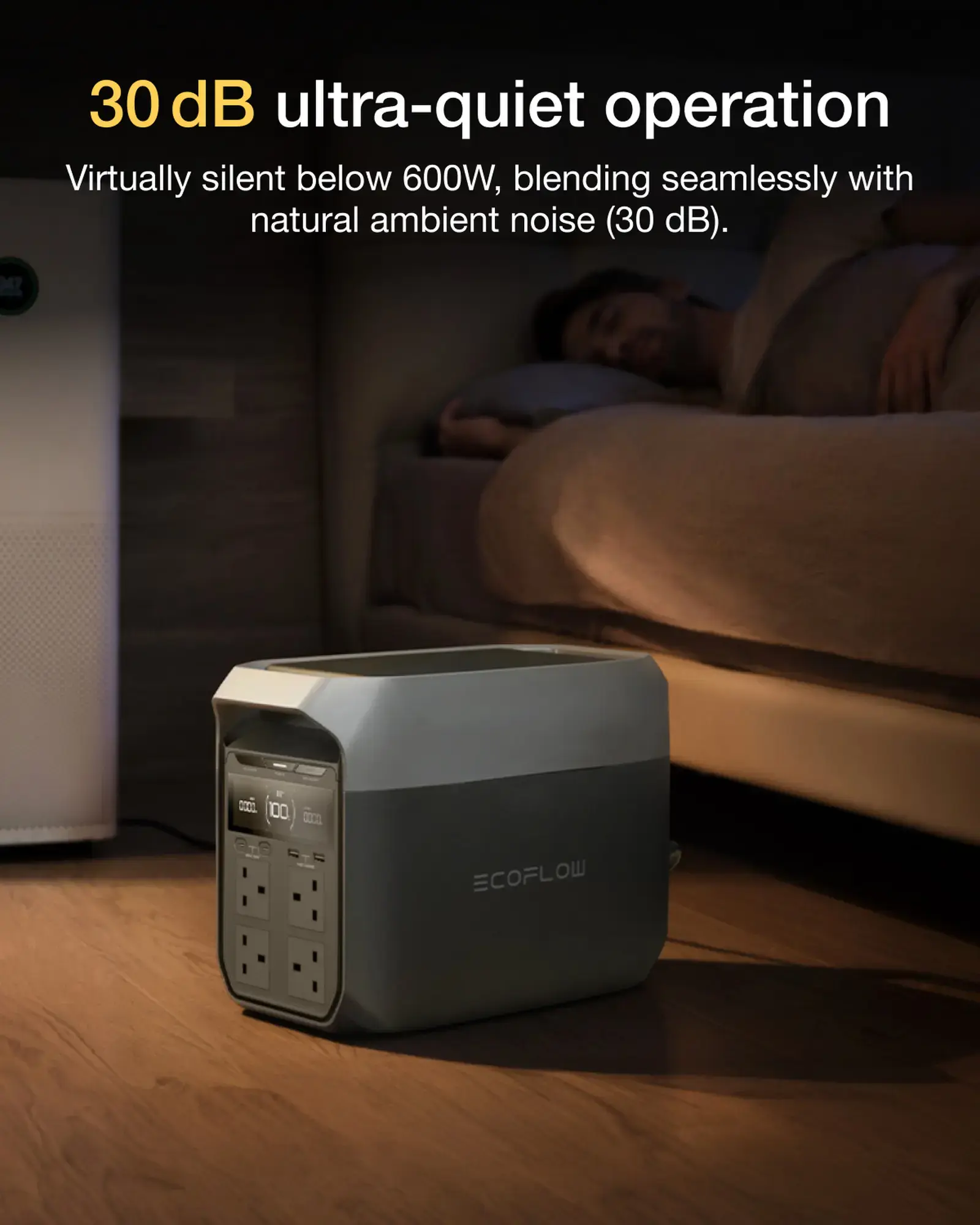 EcoFlow DELTA 3 1024Wh Capacity | 1800W Output  | 500W Solar Input