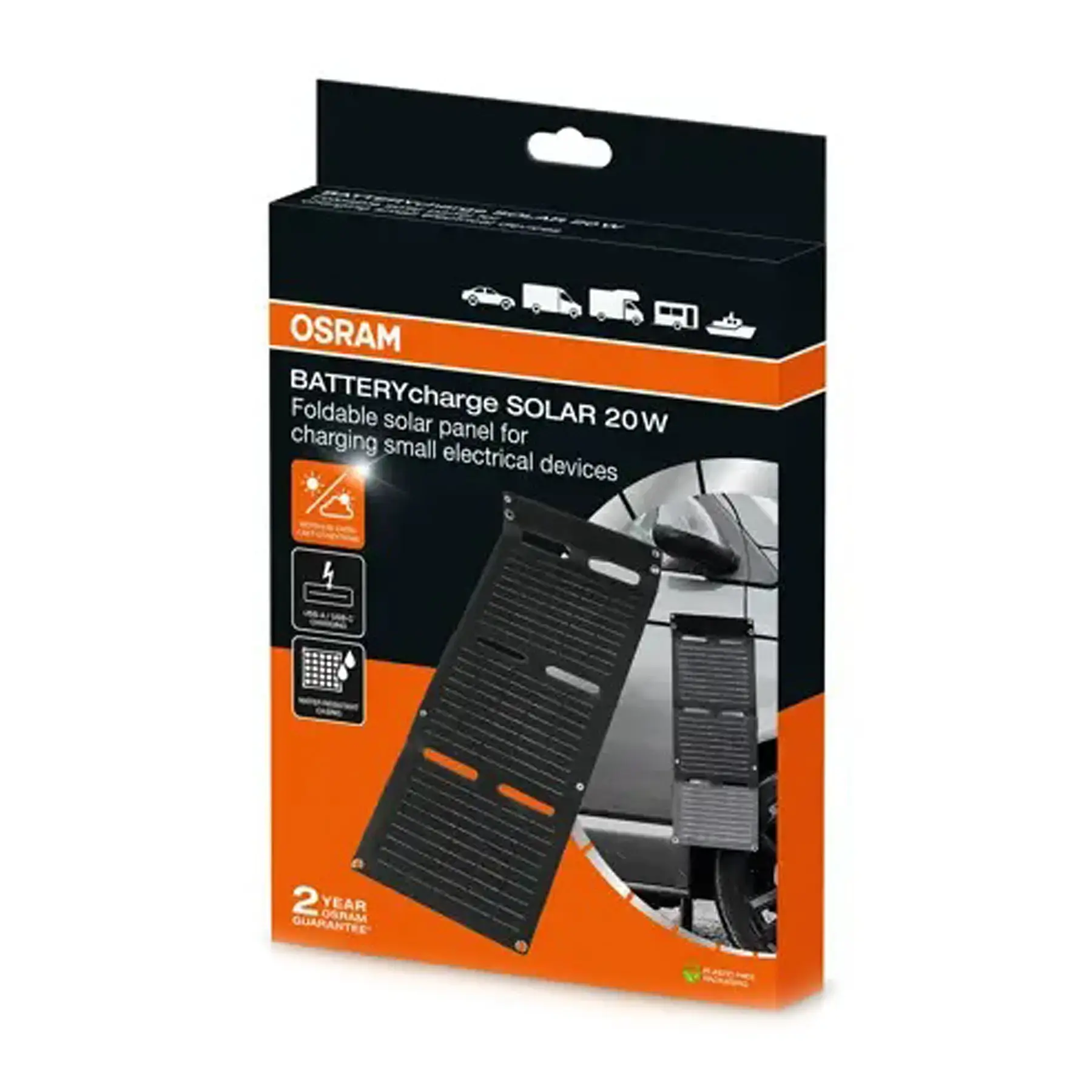 Osram OFSP20 BATTERYcharge Solar 20W Foldable Solar Panel