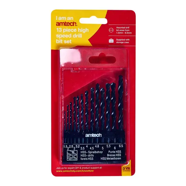 amtech 13pc High Speed Drill Set - Small