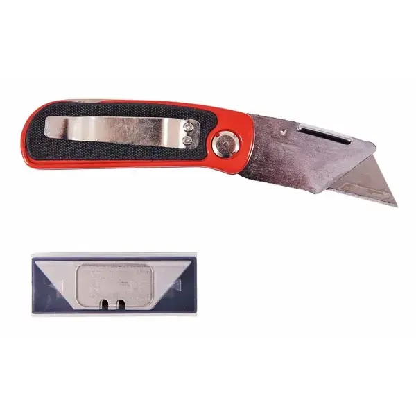 amtech Folding Lock-Back Utility Knife - Cushion Grip