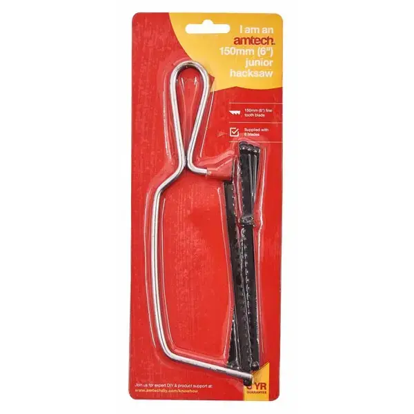 amtech 6" Junior Hacksaw - With 6 Blades