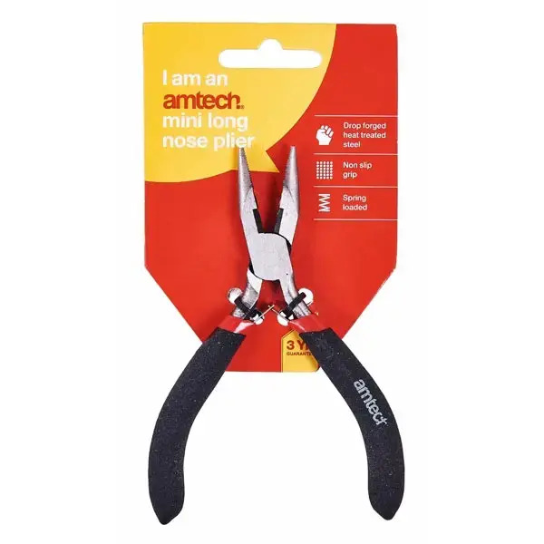 amtech Mini Long Nose Plier With Spring