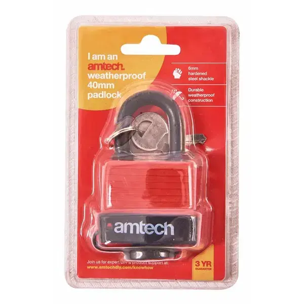 amtech 40mm Weatherproof Padlock