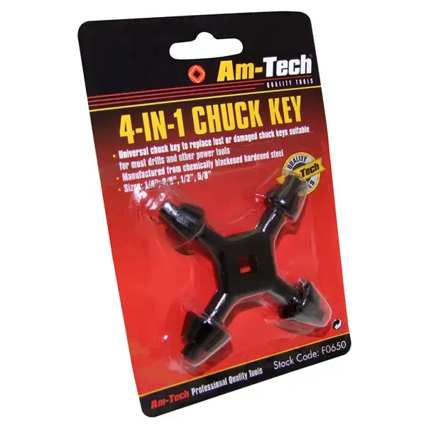 amtech 4 Way Chuck Key