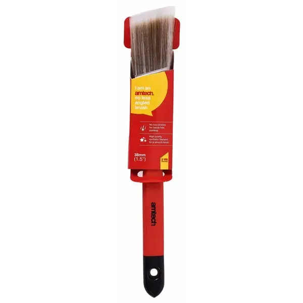 amtech 38mm (1.5") No Bristle Loss Angled Brush - Soft Handle