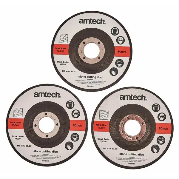 amtech 3pc 115mm Stone Cutting Disc