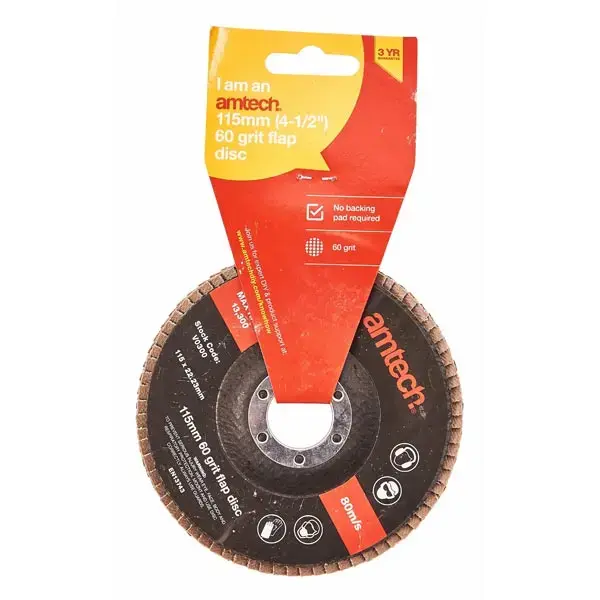amtech 115mm Flap Disc (60 Grit)