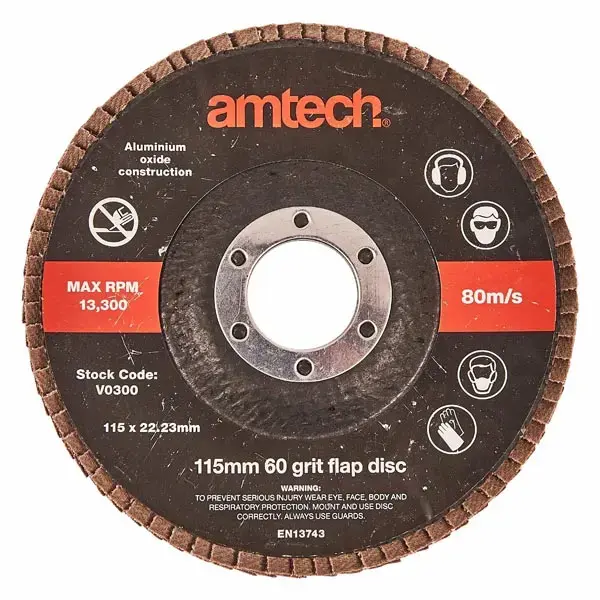 amtech 115mm Flap Disc (60 Grit)