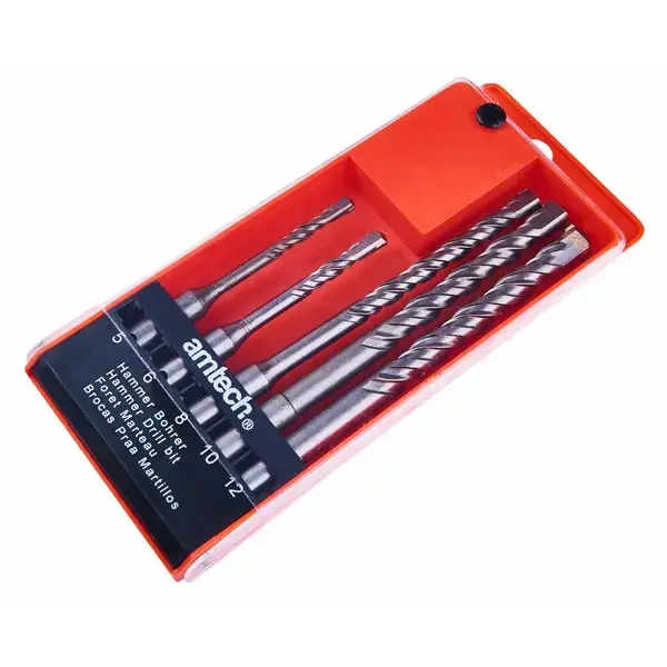 amtech 5pc SDS Drill Bit Set