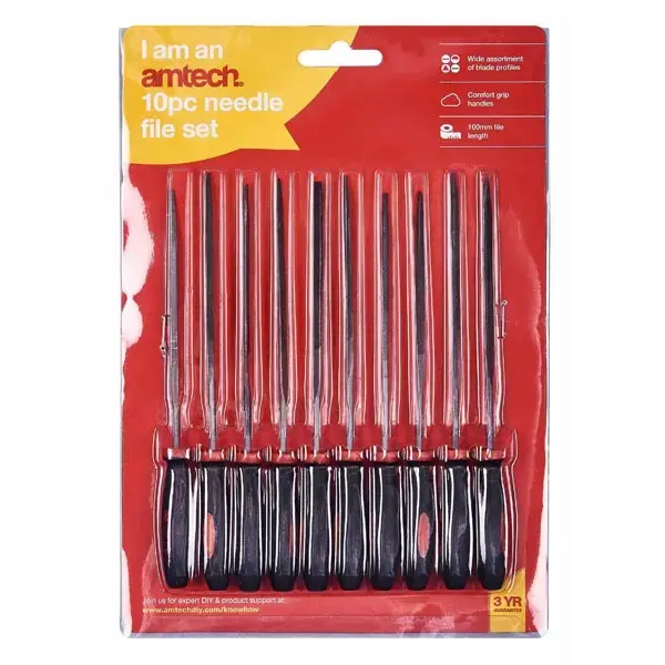 amtech 10pc 140mm Needle File Set