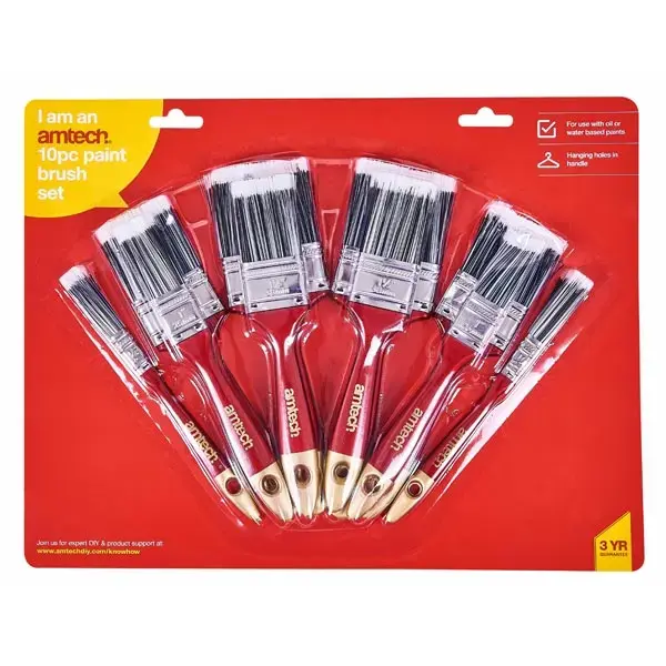 amtech 10pc Paint Brush Set