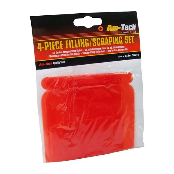 amtech 4pc Plastic Scraper Set