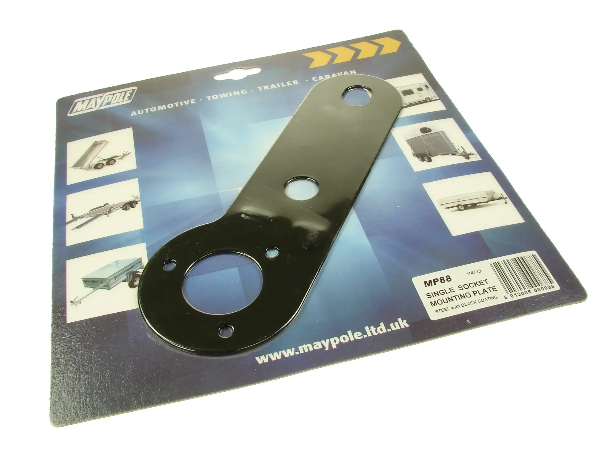 Maypole Single Socket Mounting Plate For Caravan Trailer