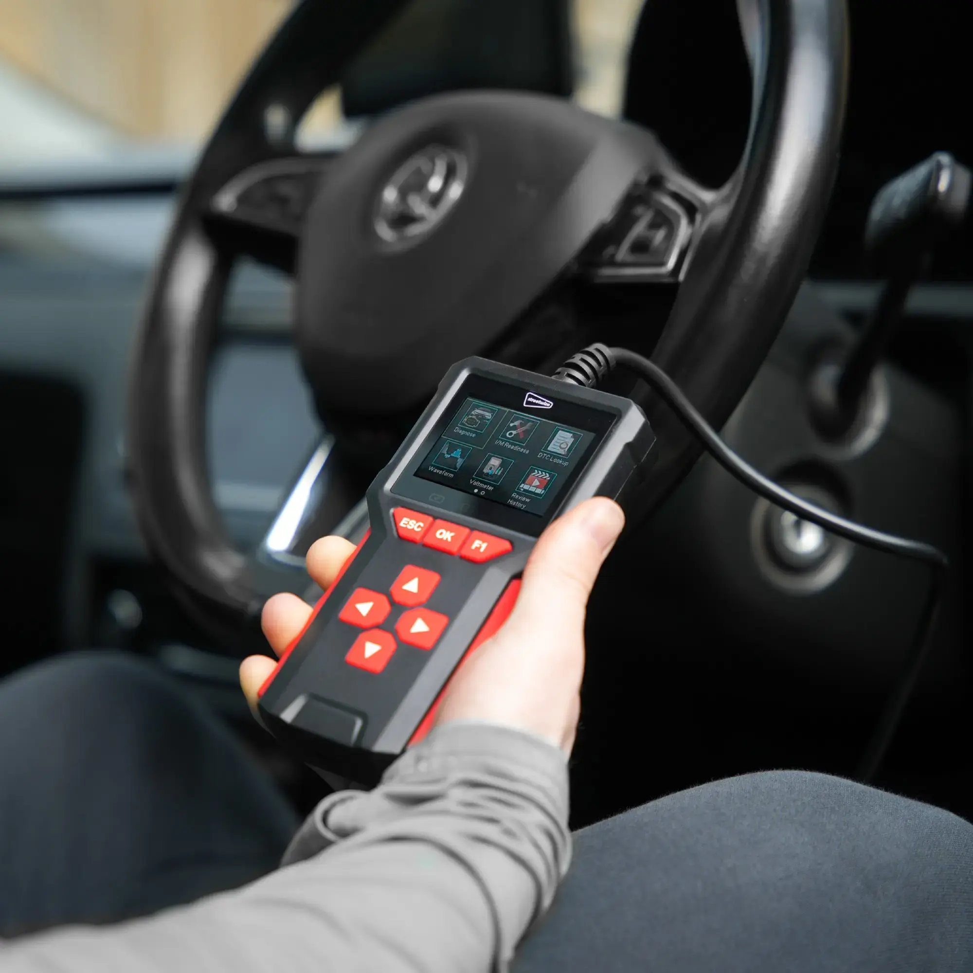 Streetwize 2 in 1 OBDII Fault Scanner with Battery Tester