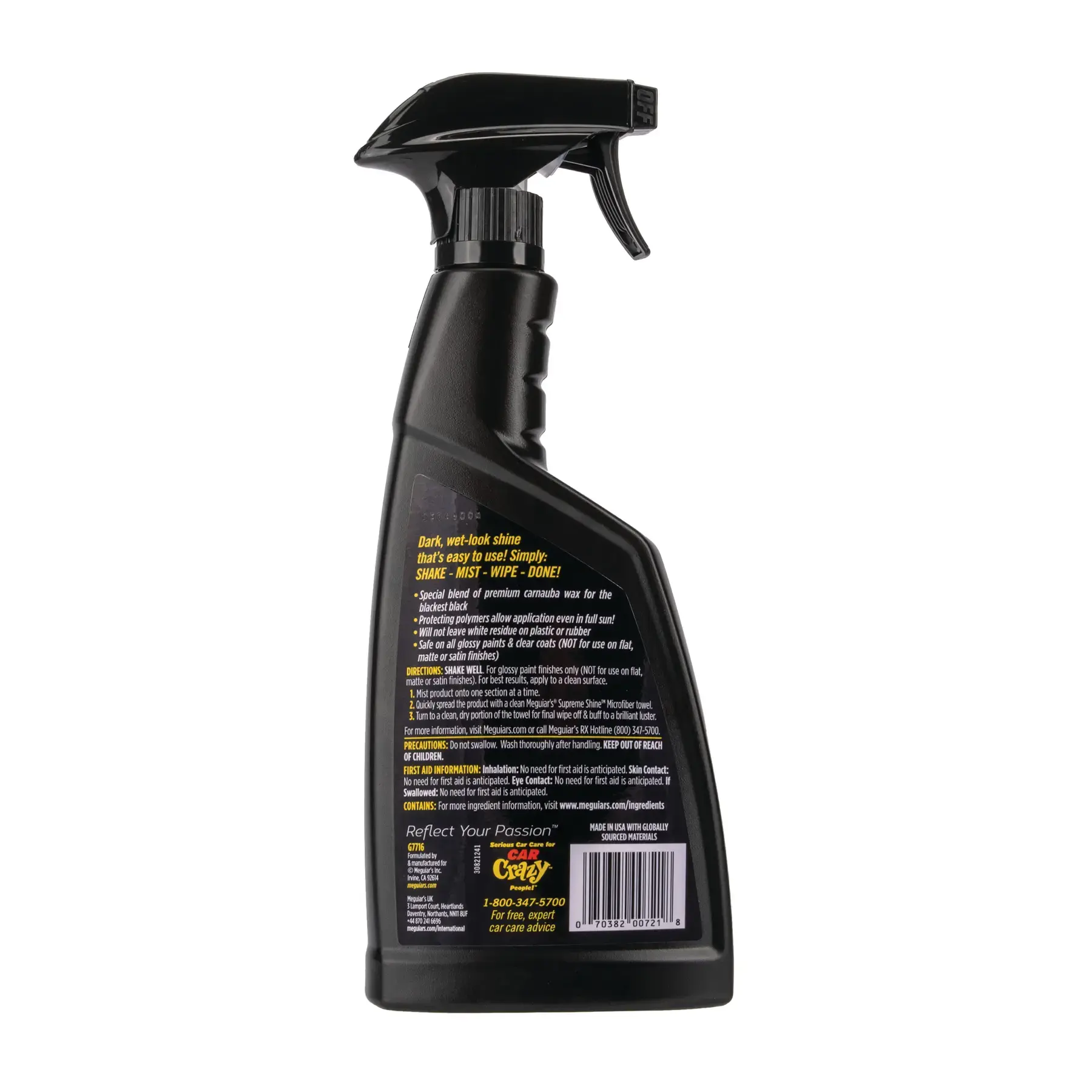 Meguiars Gold Class Carnauba Plus Premium Quik Wax 473ml