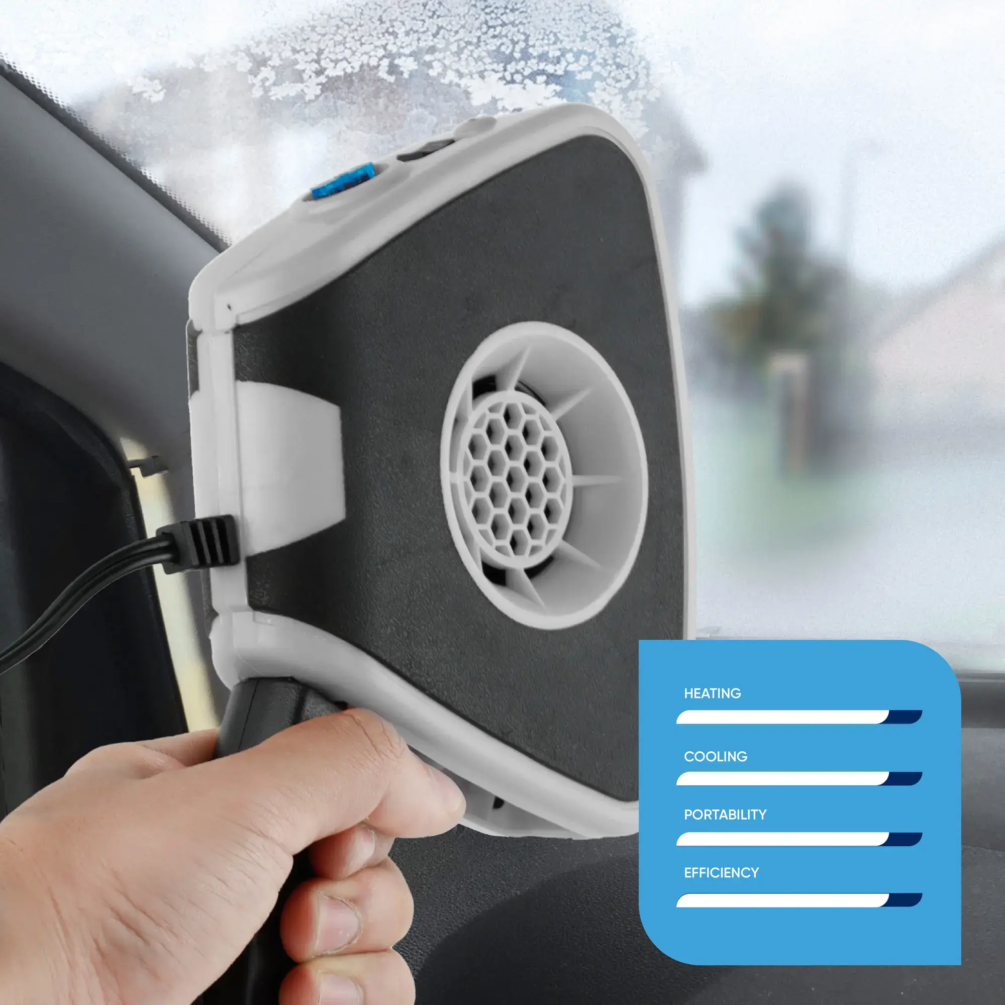 Streetwize 12v Auto Heater/Defroster with Light