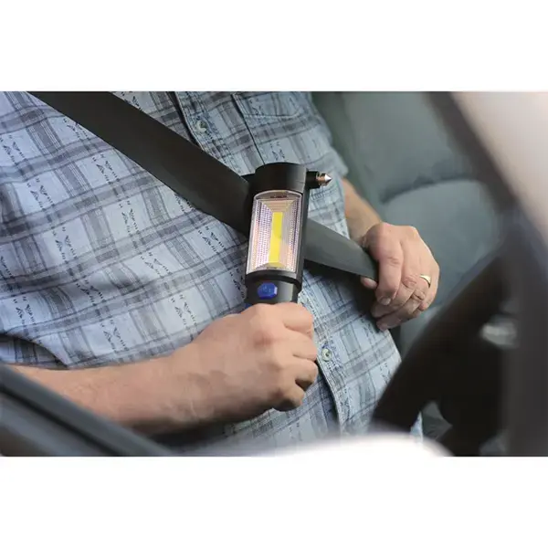 Streetwize Seat Belt Cutter & Emergency Hammer with LED worklight/torch