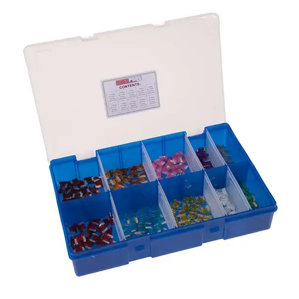Pearl Box Of 200 Assorted Micro Blade Fuses 2amp - 30amp