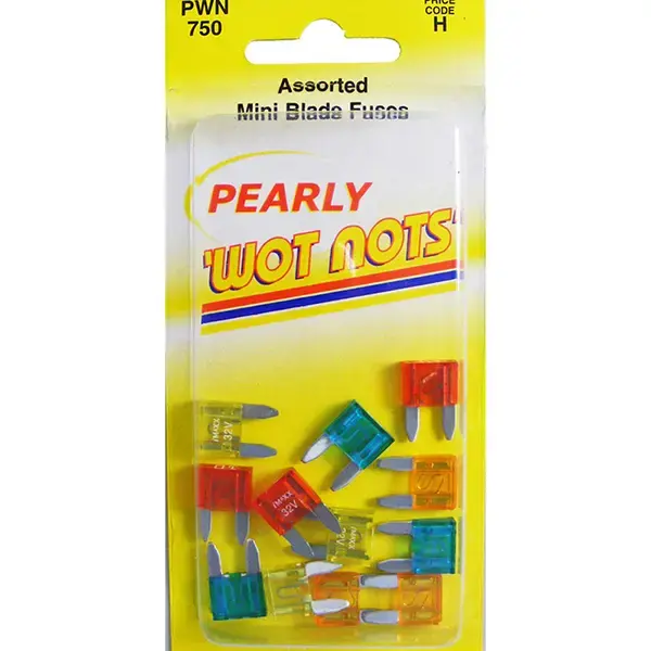 Pearl 5 CardsASSTD MINI BLADE FUSES PAF04