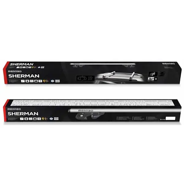 Menabo Aluminium Roof Bar Set (For Roof Rails)