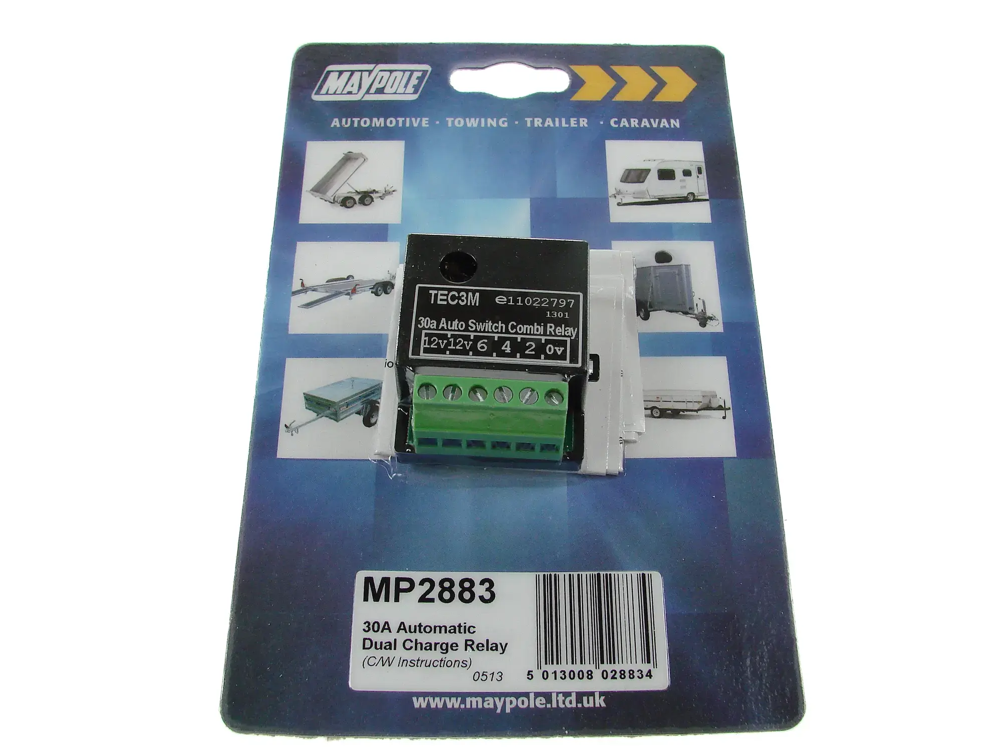 Maypole 30A Self Switching Dual Charge Relay