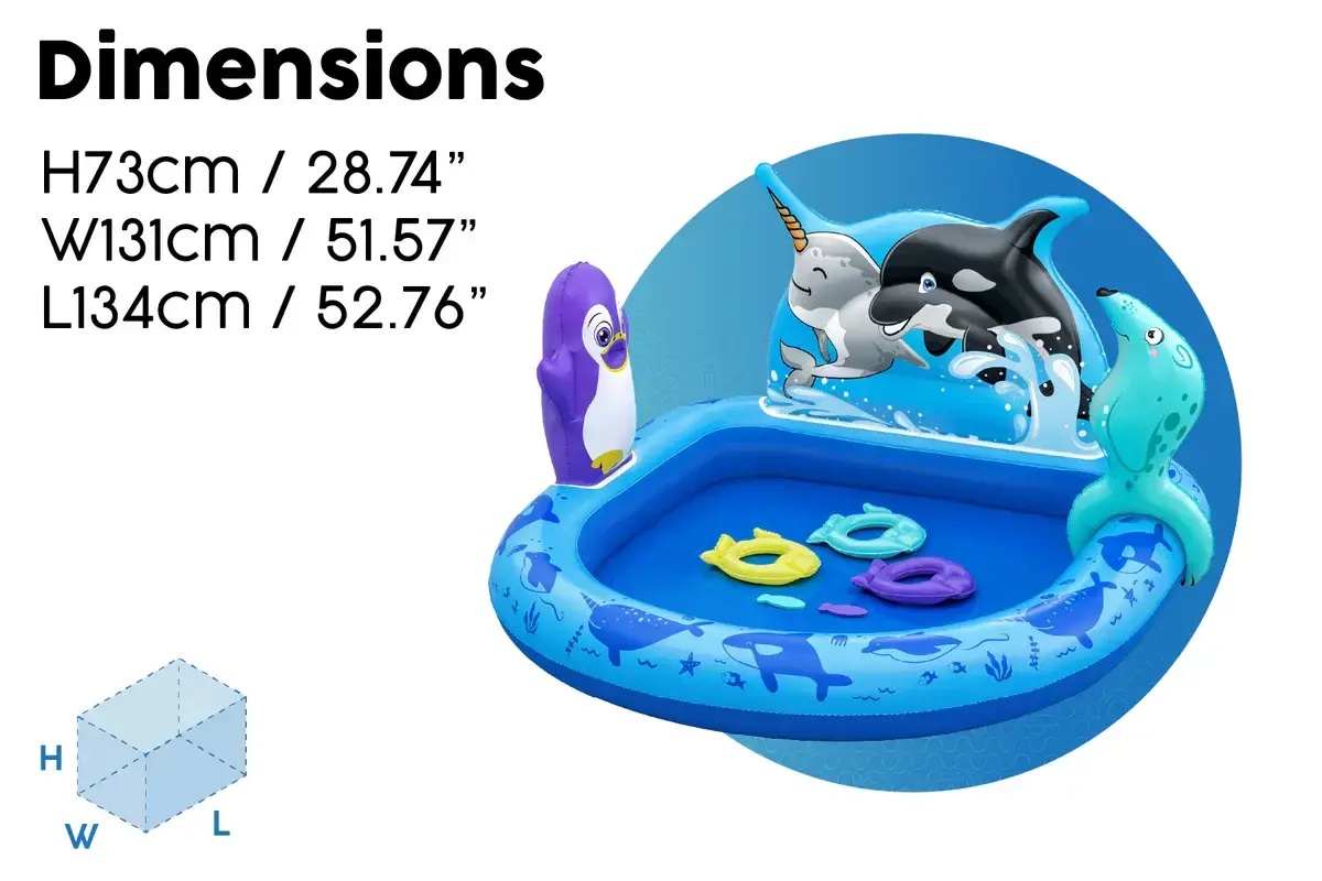 Bestway Polar Pals Play Center 1.34m x 1.31m x 73cm 53156