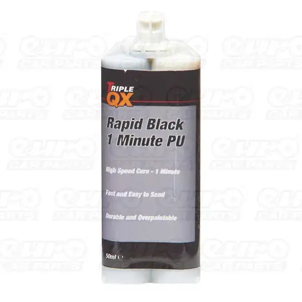 Triple QX Rapid Black Plastic Repair 50ml - 1Minute